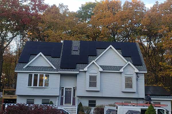 residential solar panels installed